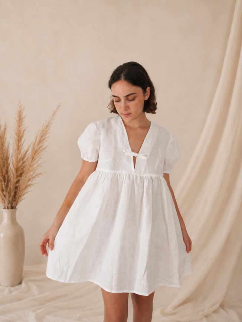 Warda Linen Mini Dress